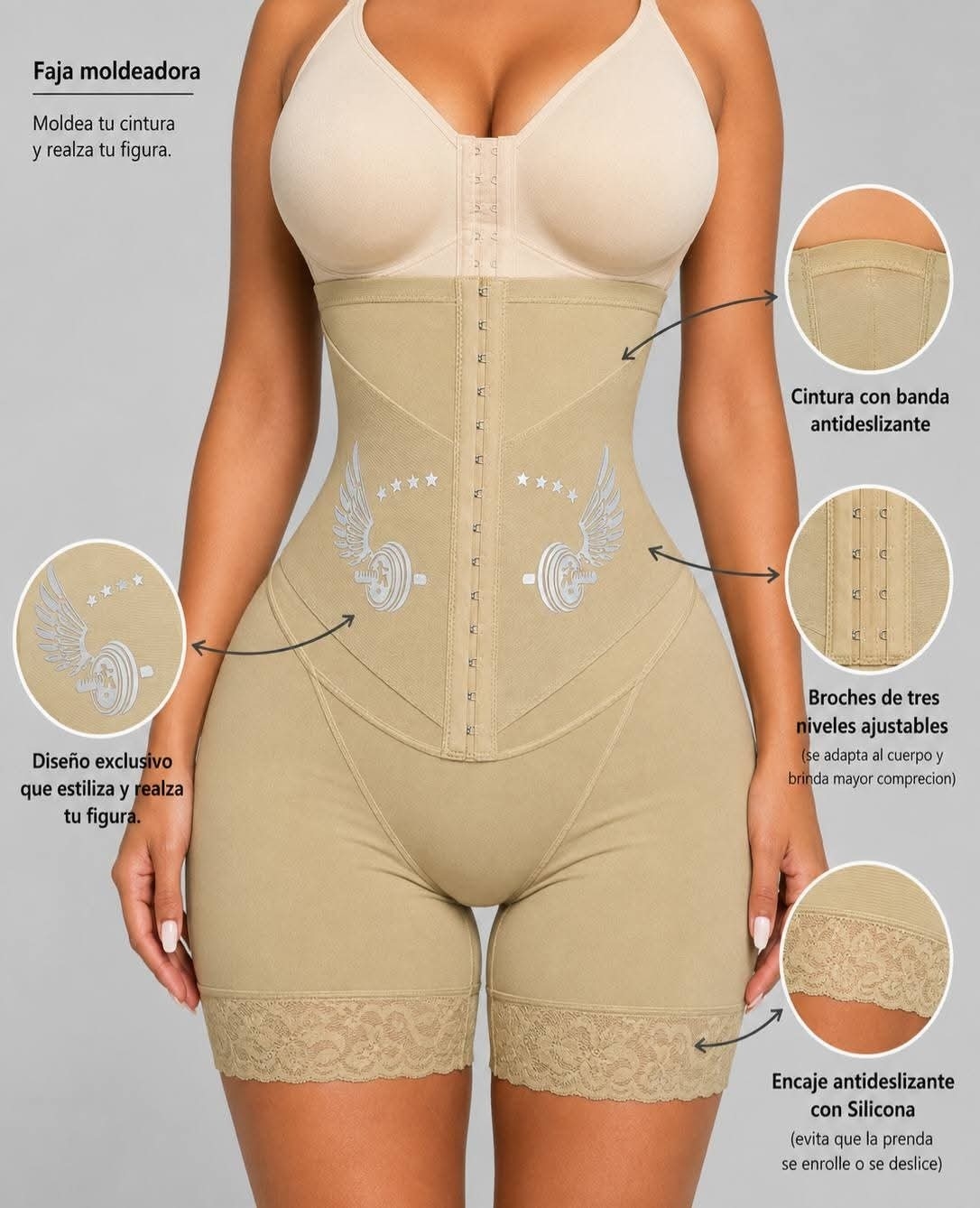 Faja Short Reloj de Arena - Imagen 2
