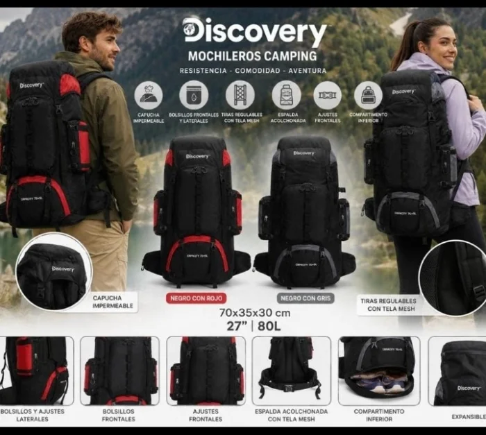 Mochila Mochilero Camping Estar Viaje 75 Lts