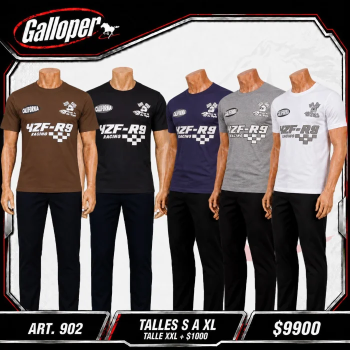 Remera Algodón  Algodón Peinado Racing