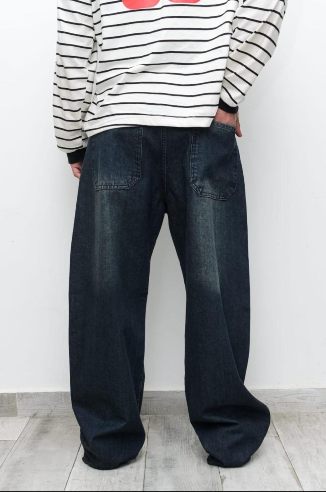 Súper Baggy Óxido Estampado con Láser  Tribal Cruz - Imagen 2