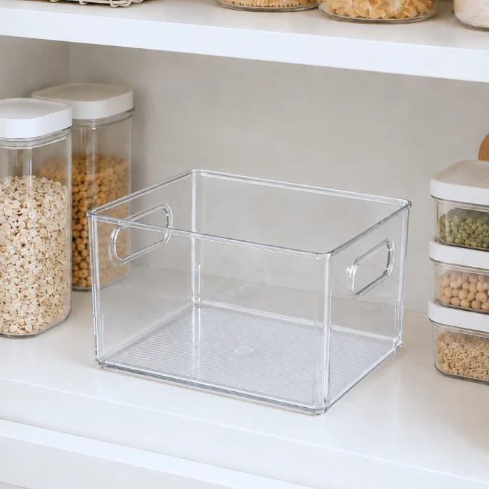 Canasto Bim Transparente con Manija Chico - Cod: Sbk-us1034