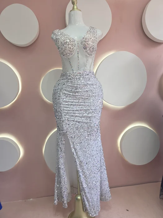 Vestido Lentejuelas Corset