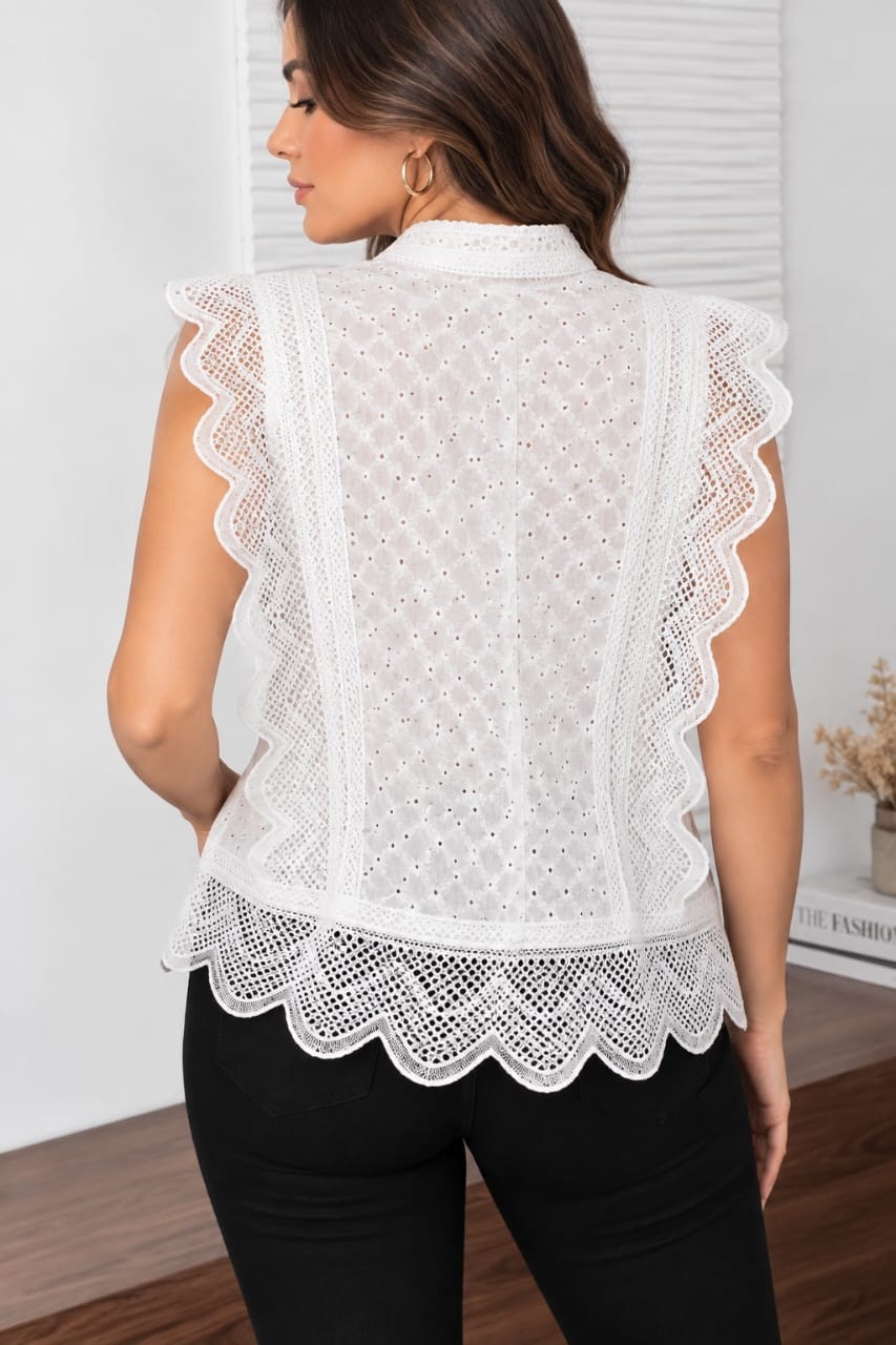 Chaleco Camisa Fiore Talles Especiales - Imagen 3