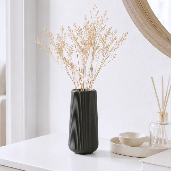 Florero de Plastico Lineas Chico 20cm Aura - Cod: Sbk-us783	