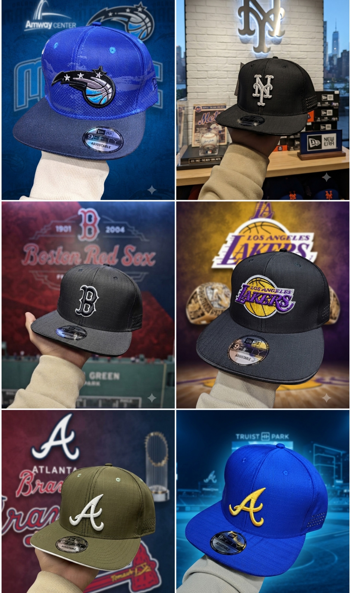 Gorras Planas Nba Mlb - Imagen 2