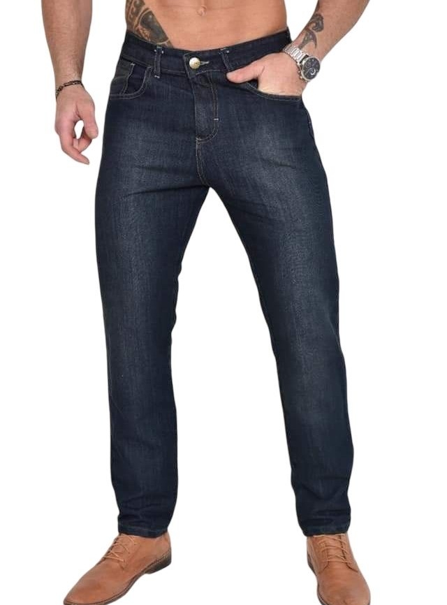 Pantalón Jeans Corte Clasico Rigido - Imagen 3