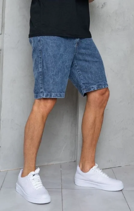 Bermudas Jeans Mom Nevado