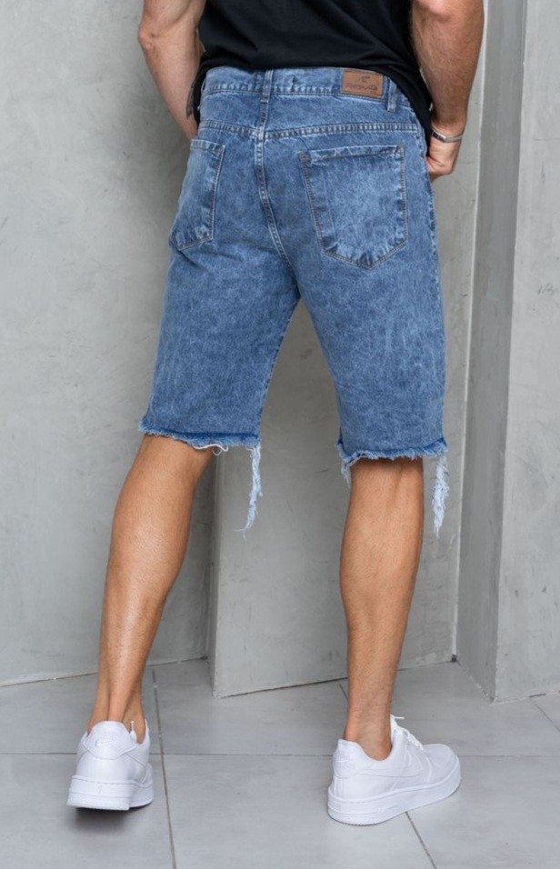 Bermudas Jeans Mom Nevado - Imagen 3