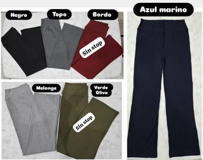 Calzas Rectas de Algodón con Laycra Talles Especiales