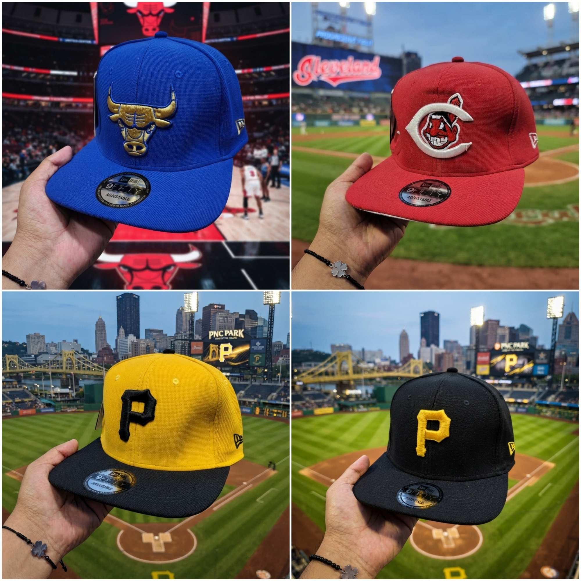 Gorras Cerradas Nba Mlb Planas - Imagen 2
