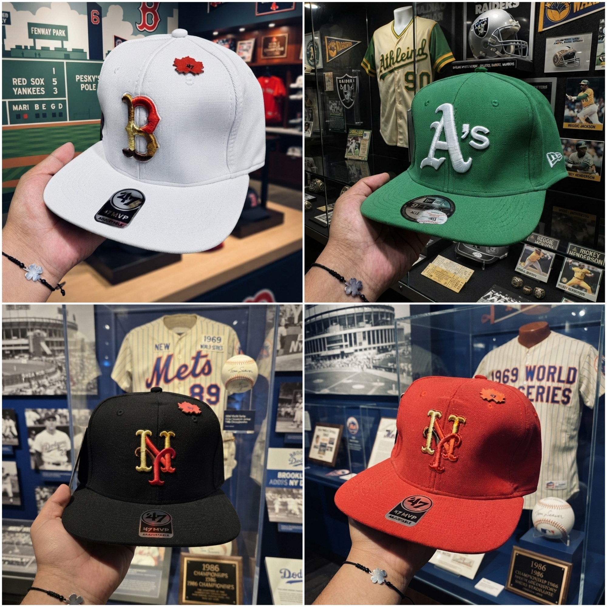 Gorras Cerradas Nba Mlb Planas - Imagen 3