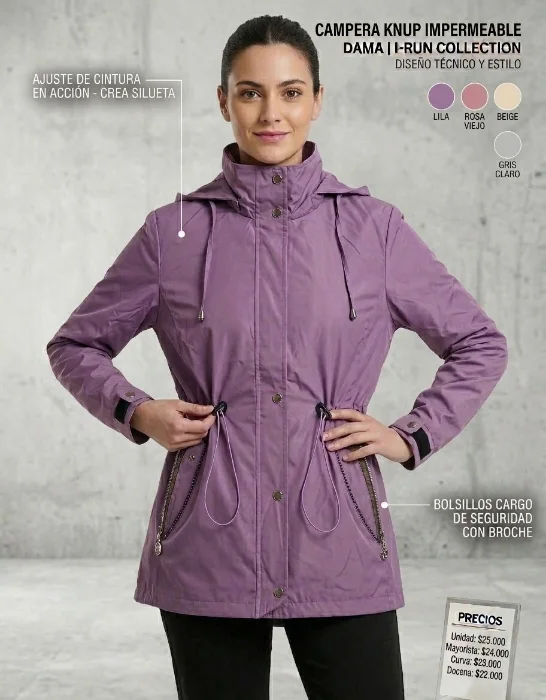 Campera Impermeable Rompevientos