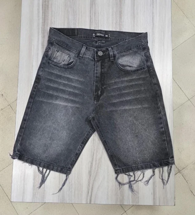 Bermuda Mom Liso Gris Big