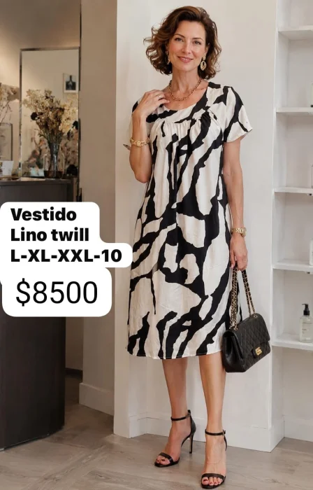 Vestido Lino Twill