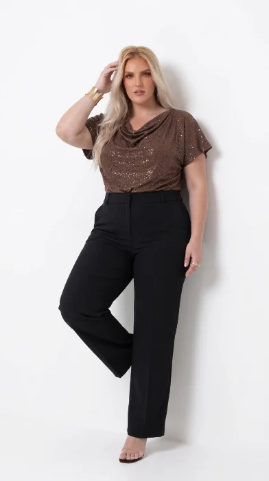 Blusa Brillosa de Gliter Talles Resles