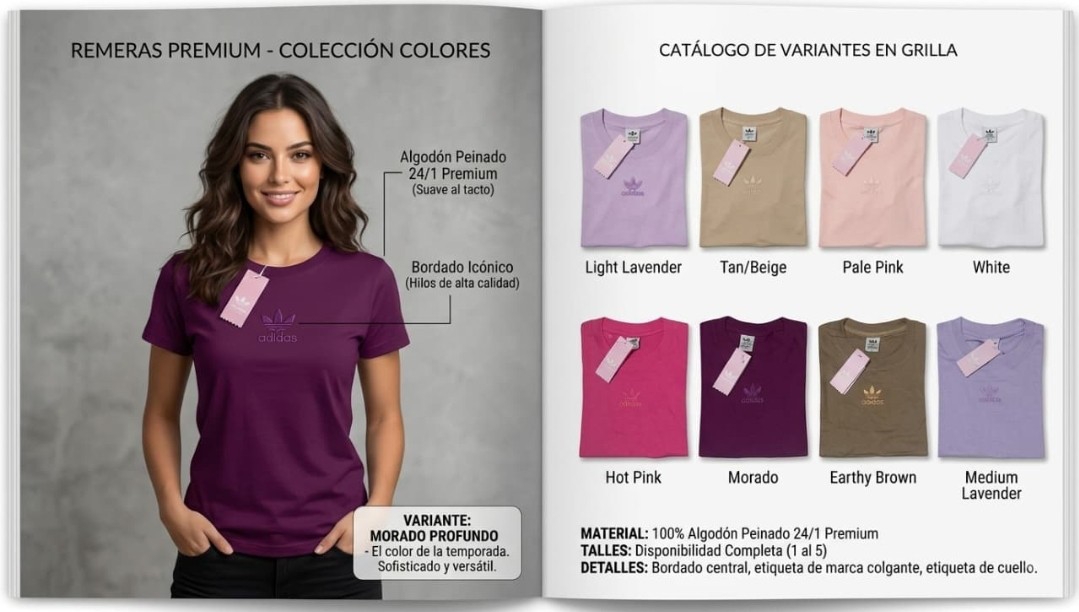 Remera Adi Logo Bordado - Imagen 2