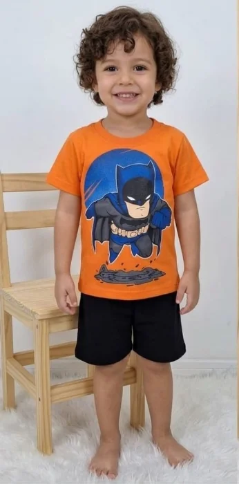 Conjunto Bebe Súper Héroe Algodón Peinado