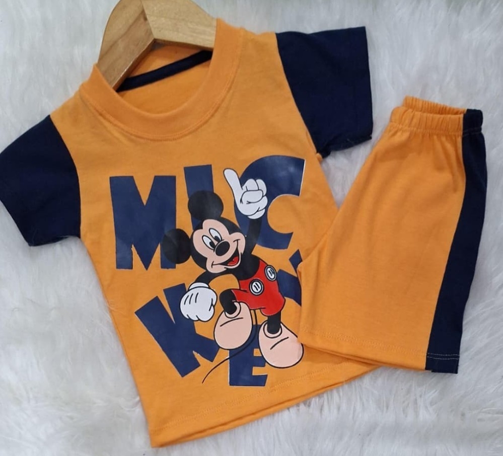 Conjunto Bebe Mickey  Algodón Peinado - Imagen 2