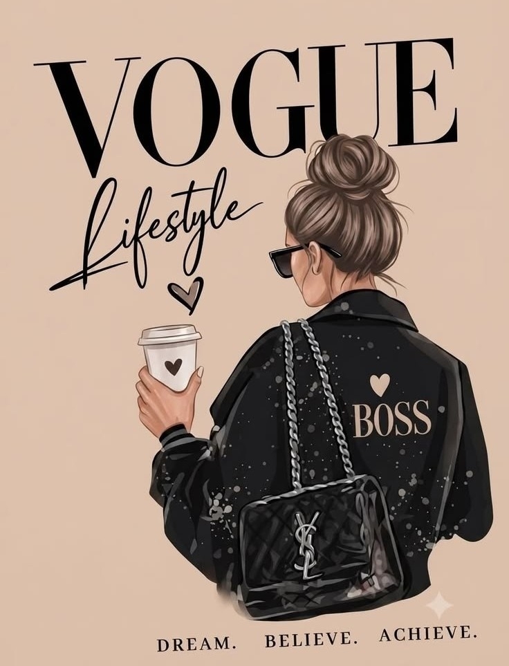 Diseños Vogue  Retro Negro y Blanco en Tendencia - Imagen 2