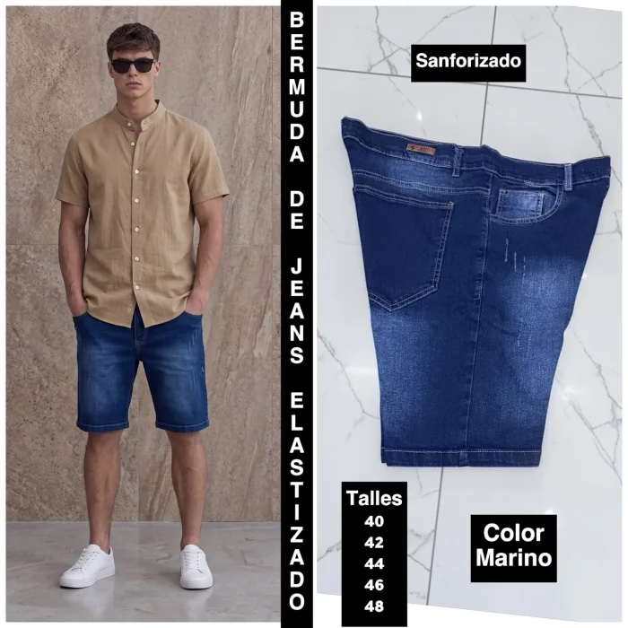 Bermuda de Jeans Elastizado