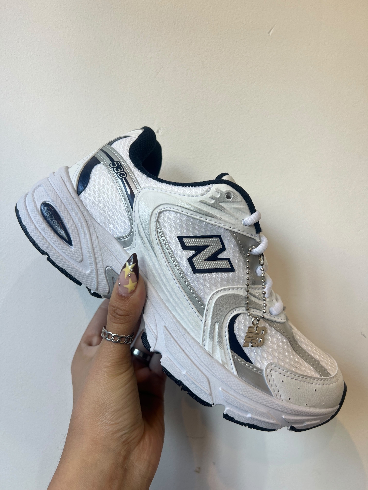 Zapatillas Nb 530 Retro Luxo Blanco Importadas - Imagen 2