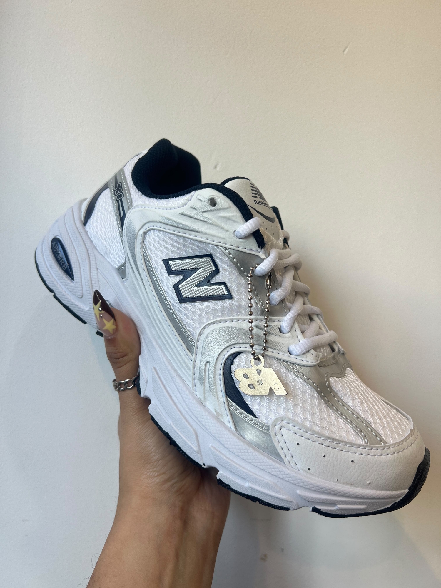 Zapatillas Nb 530 Retro Luxo Blanco Importadas - Imagen 3