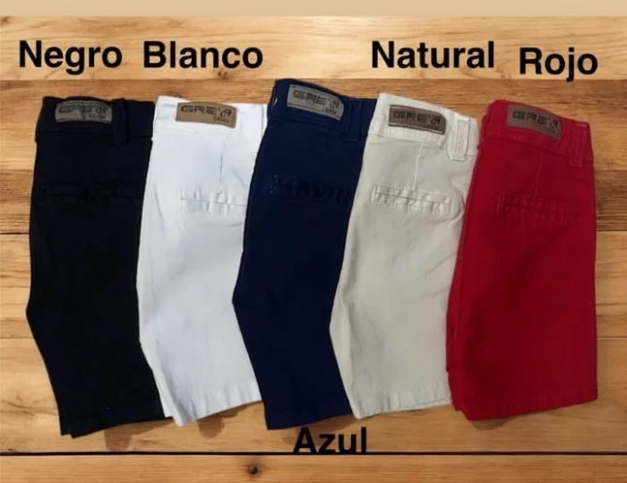 Bermuda Chino Niño Gabardina Premium