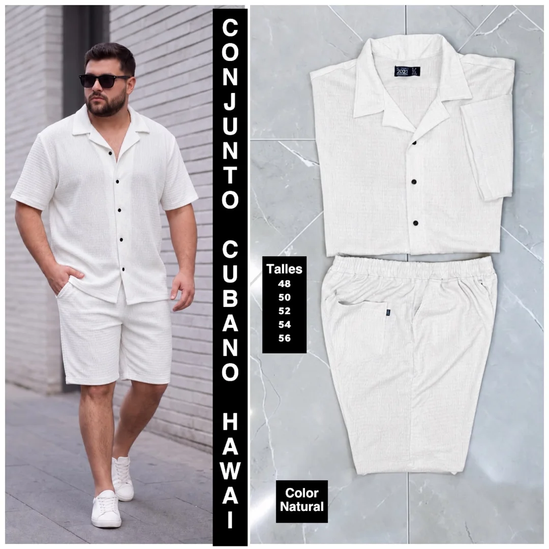 Conjunto Hawai Cuello Cubano - Imagen 4