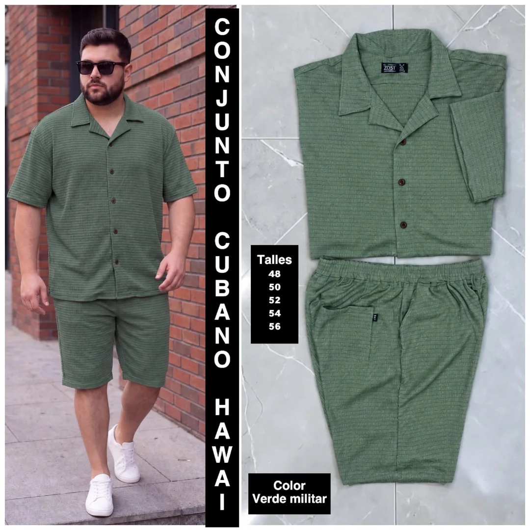 Conjunto Hawai Cuello Cubano - Imagen 7