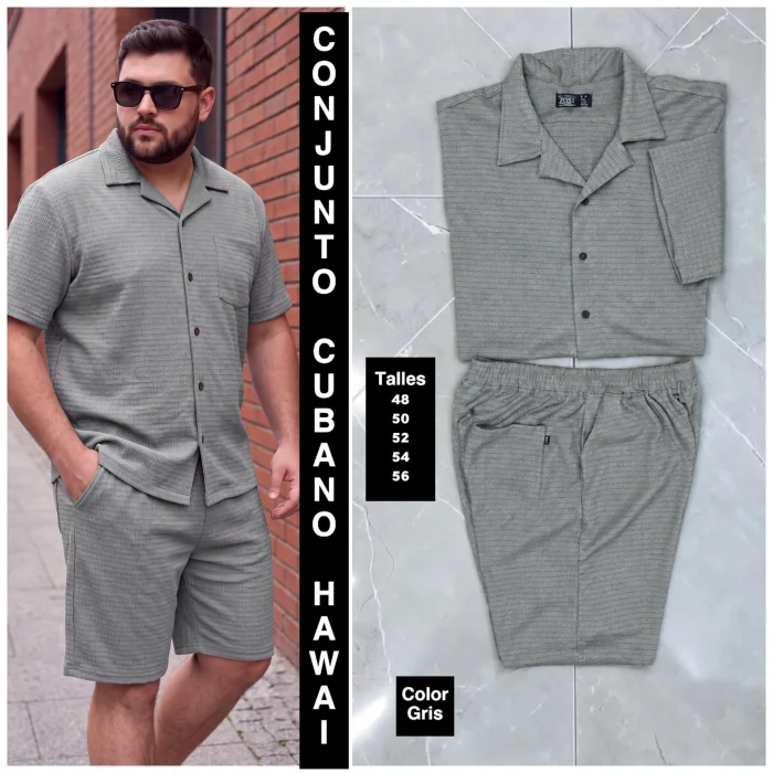 Conjunto Hawai Cuello Cubano