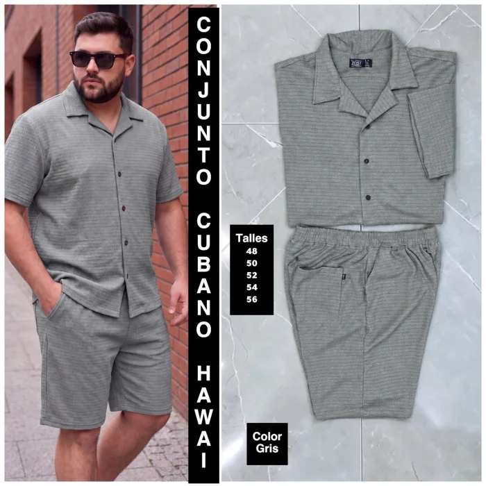 Conjunto Hawai Cuello Cubano