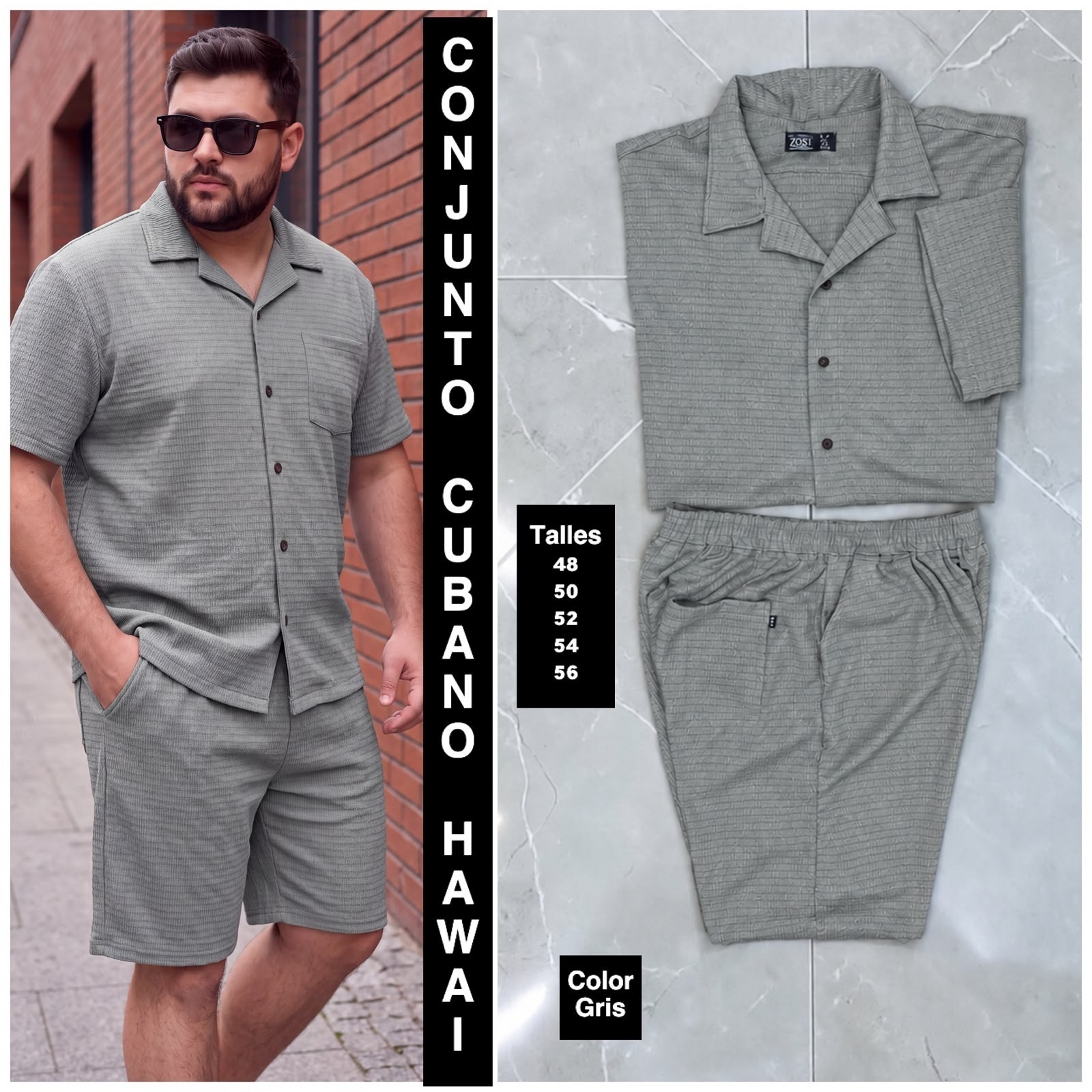 Conjunto Hawai Cuello Cubano - Imagen 6