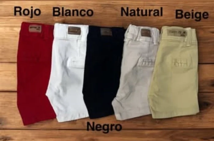 Bermuda Chino Bebe Gabardina Premium