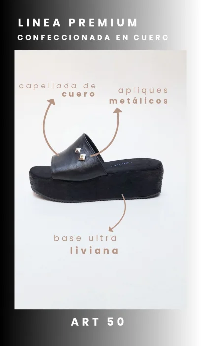 Zuecos de Cuero  Art 50  Linea Premium