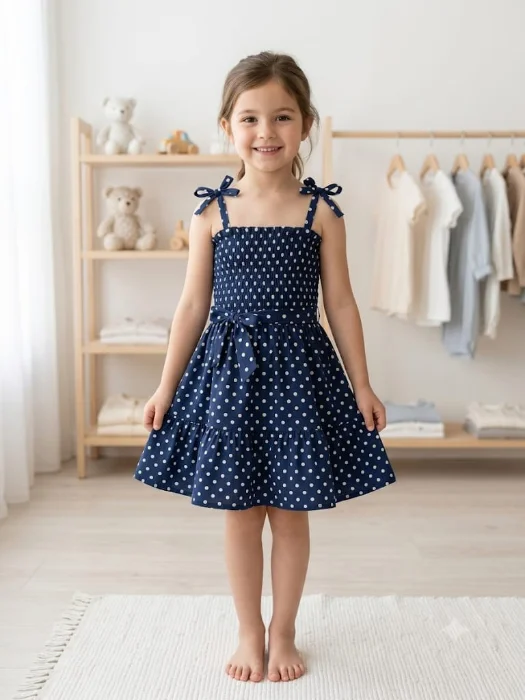 Vestido Lunares con Short Interno
