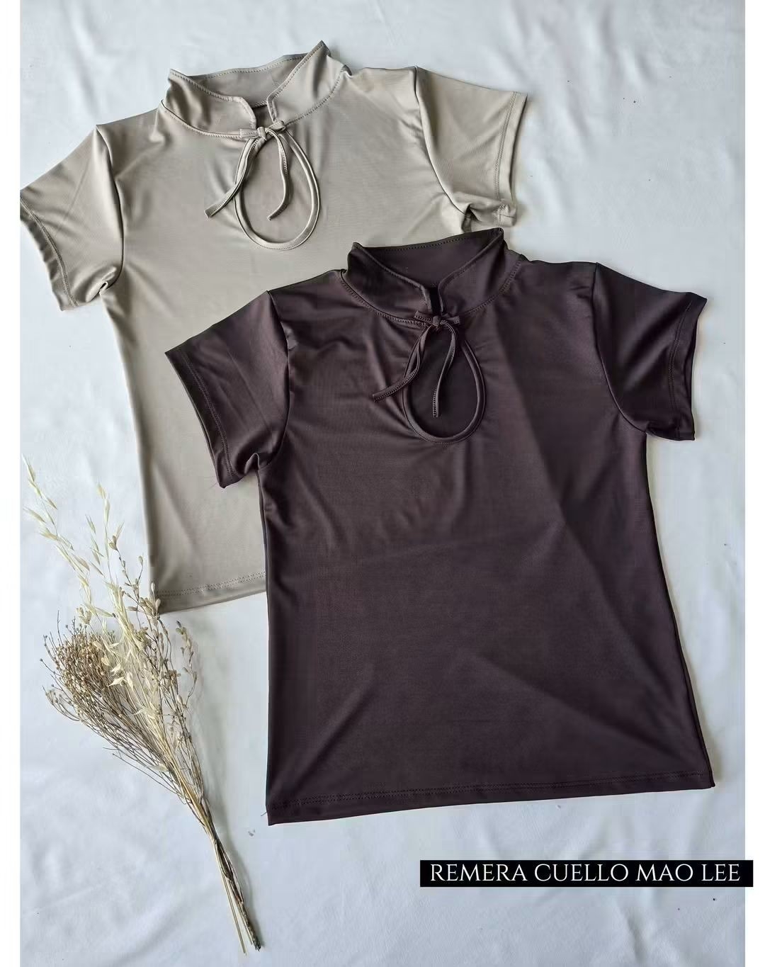 Remera Cuello Mao Lee (gota) - Imagen 3