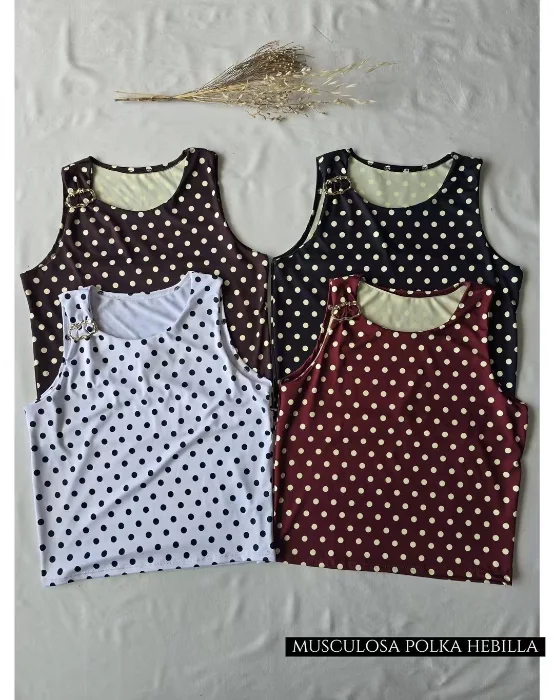 Musculosa Polka Hebilla