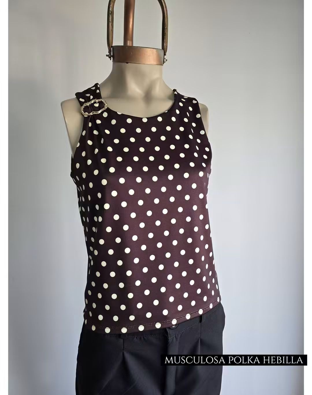 Musculosa Polka Hebilla - Imagen 2