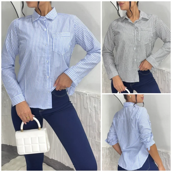Camisa Poplin Rayado . 2 al 6