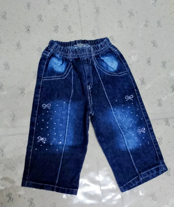 Pantalón Jeans con Brillo