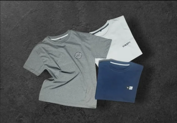 Remeras de Hombre en Algodón Peinado con Logo Chico