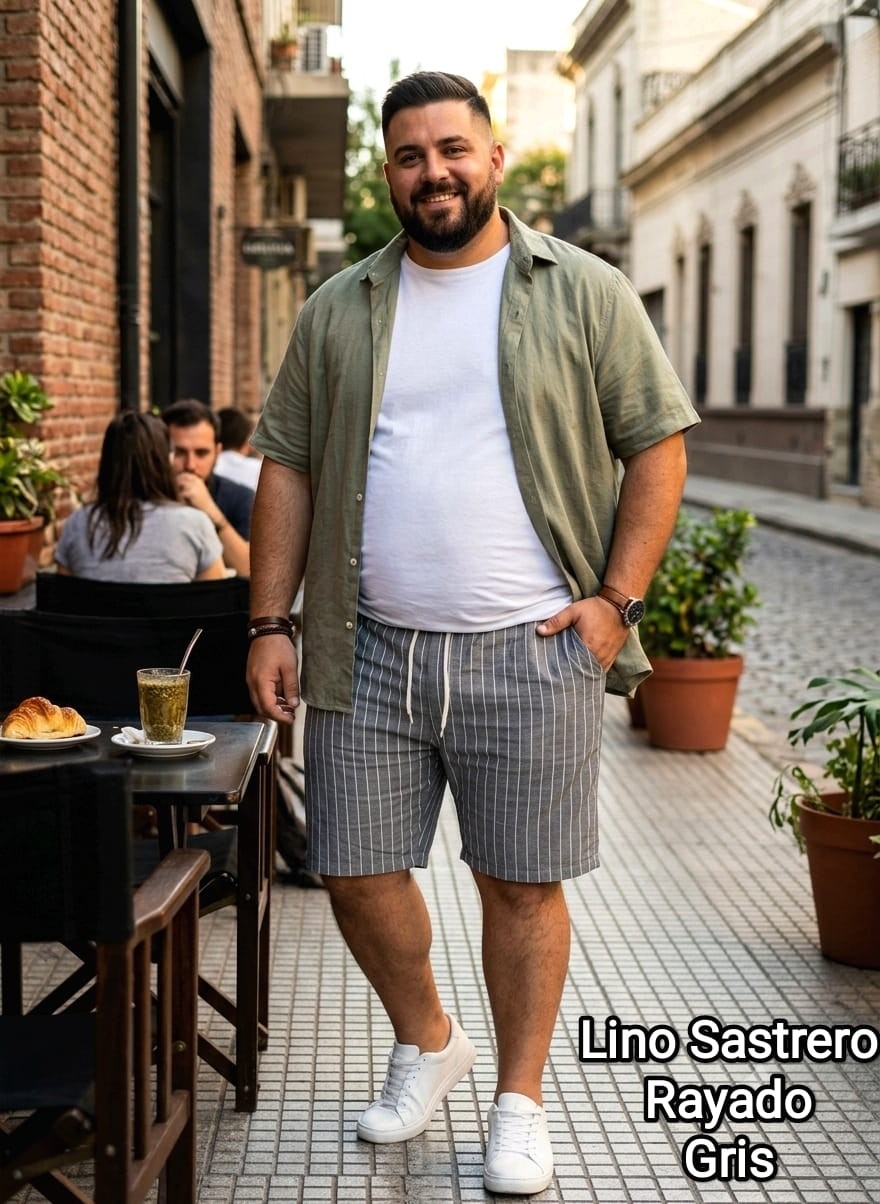 Lino Rayado Talles Especiales - Imagen 2