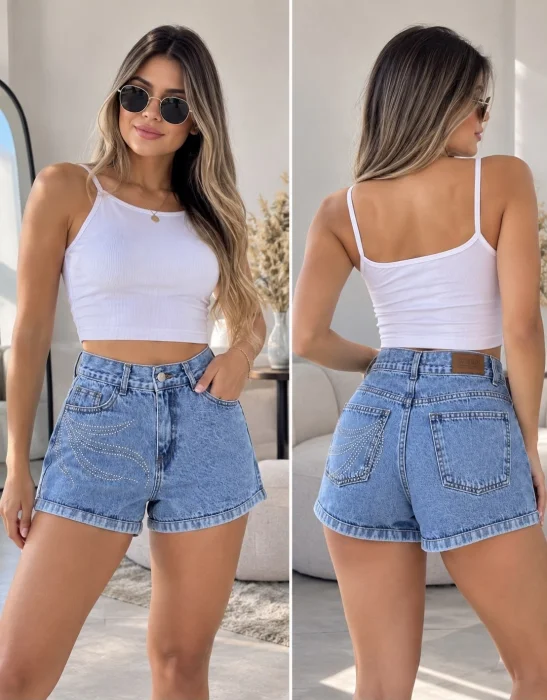 Schort Jeans Rigido