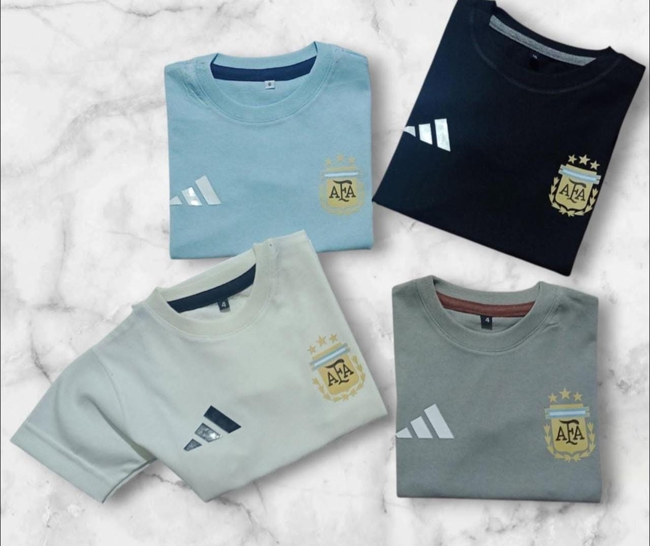 Remeras de Niños en Algodón Peinado River Boca Afa - Imagen 2