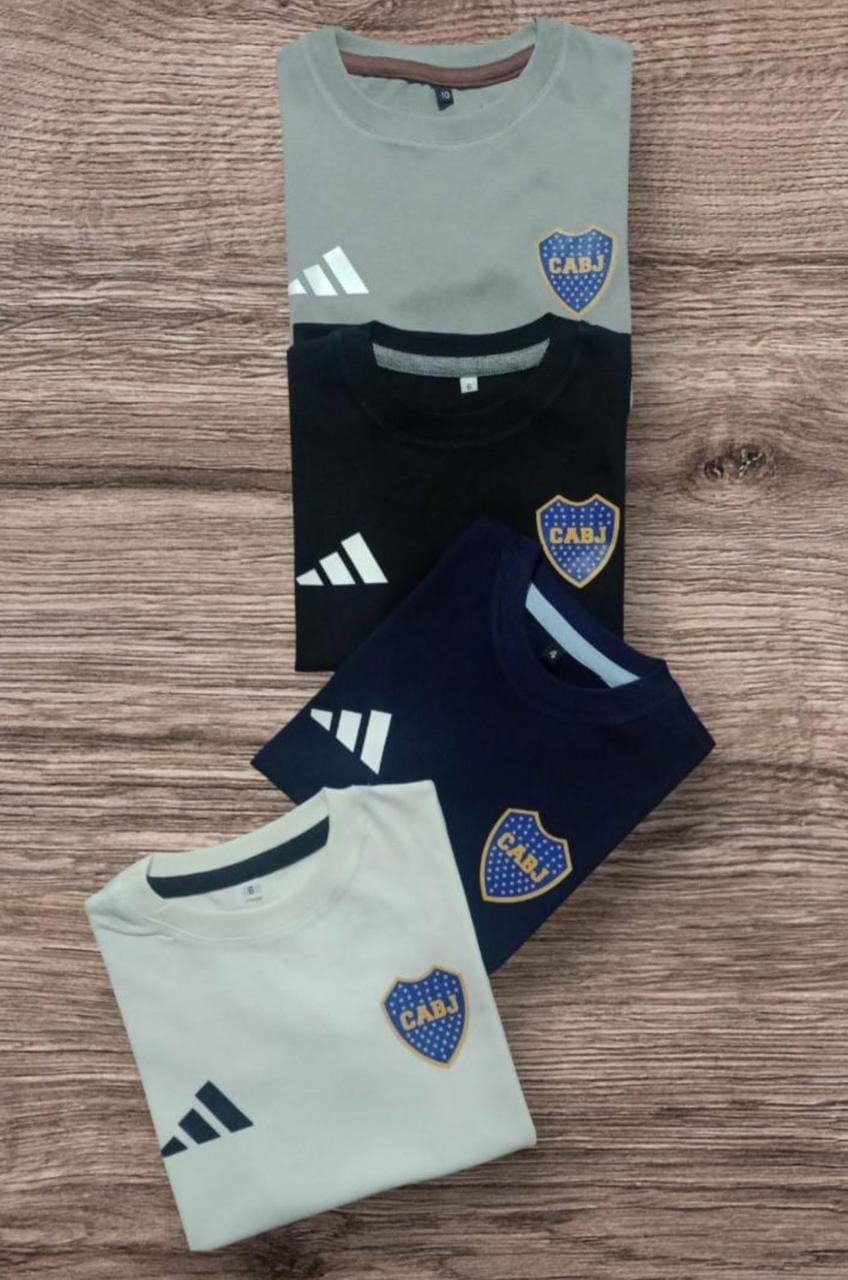 Remeras de Niños en Algodón Peinado River Boca Afa - Imagen 3