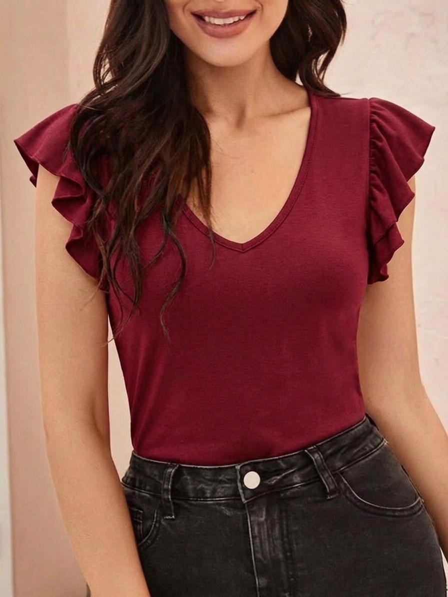 Remera Manga Volado - Imagen 2