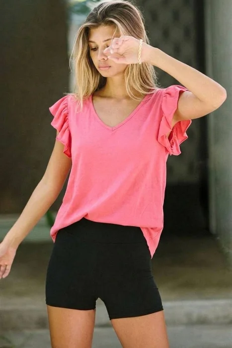 Remera Manga Volado