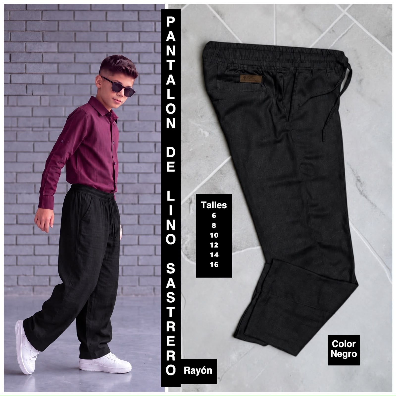 Pantalon de Lino Sastrero Rayon - Imagen 2