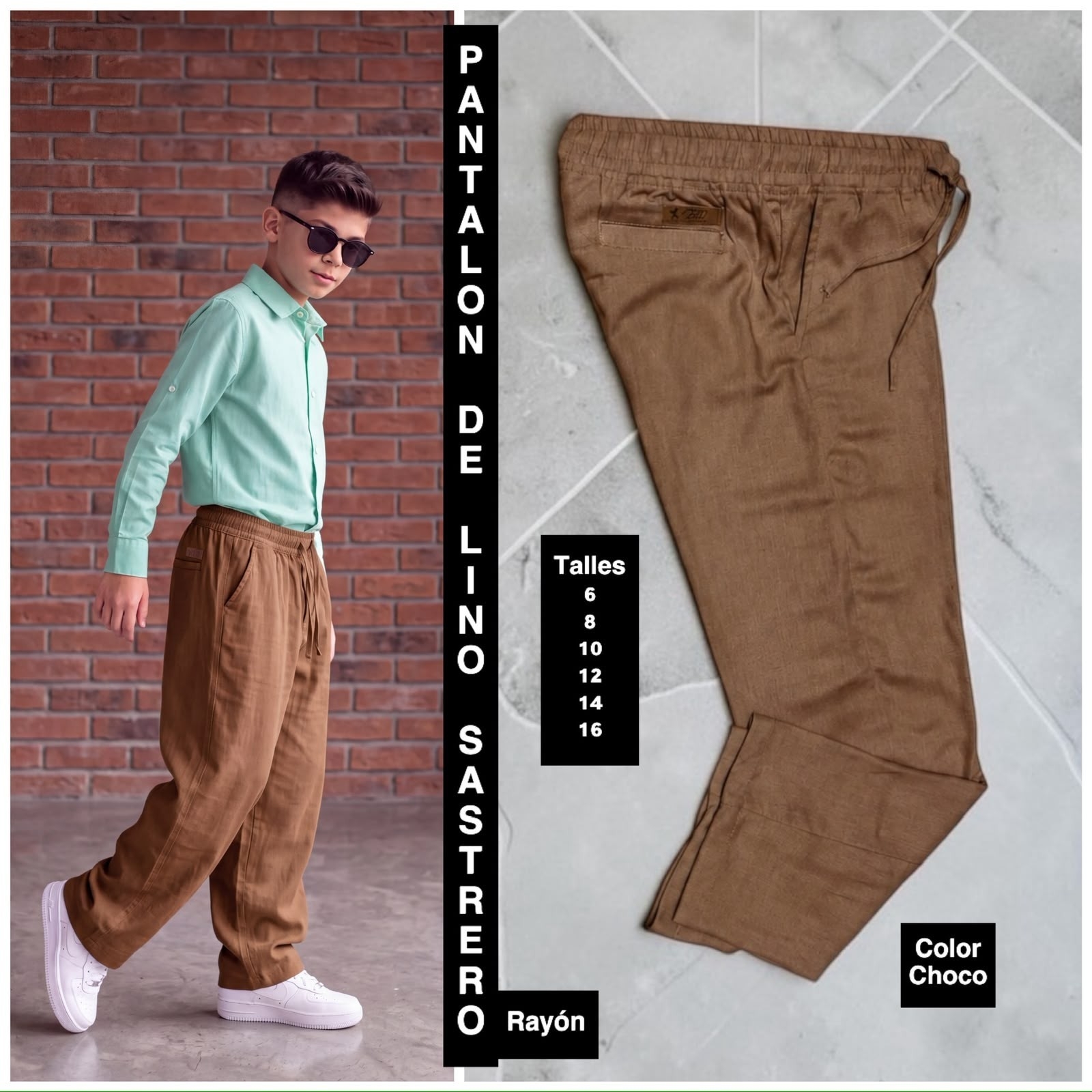 Pantalon de Lino Sastrero Rayon - Imagen 3