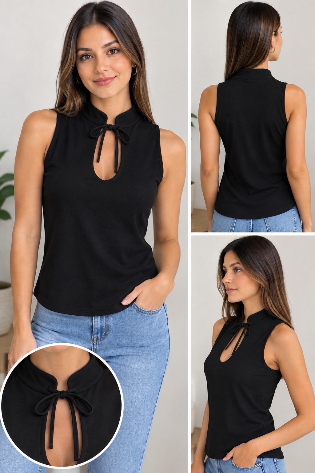 Musculosa Cuello Mao - Imagen 2